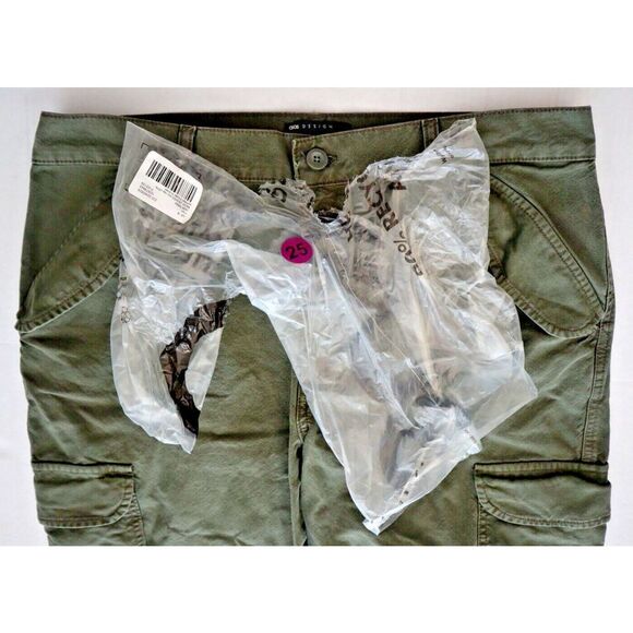 ASOS Design 103579554 Women's Sz 12 Khaki Low Rise Utility Combat Cargo Pants - Picture 6 of 11
